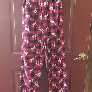 Open Trails Buffalo check fleece pants with moose Size XS men's